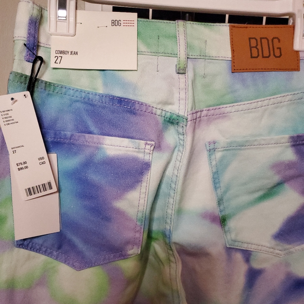 Urban Outfitters Flower Tie-Dye BDG Cowboy Jeans - Picture 4 of 7